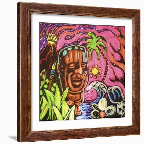 John Demaio Tiki 001-Rock Demarco-Framed Giclee Print