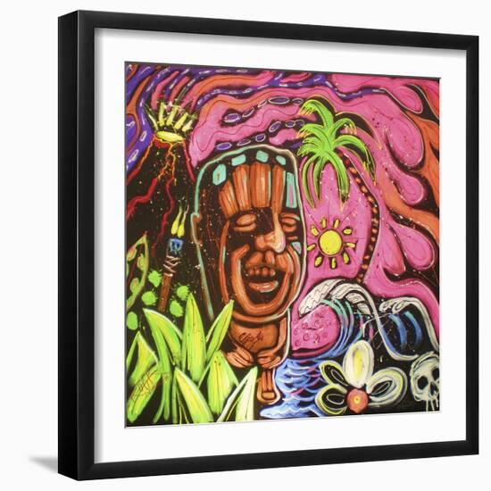 John Demaio Tiki 001-Rock Demarco-Framed Giclee Print