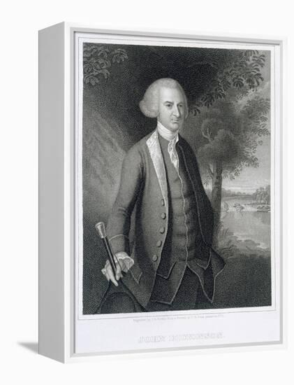 John Dickinson, engraved by John B. Forrest-Charles Willson Peale-Framed Premier Image Canvas