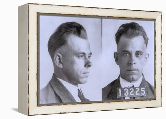 John Dillinger Mugshot, Ca. 1925-null-Framed Stretched Canvas