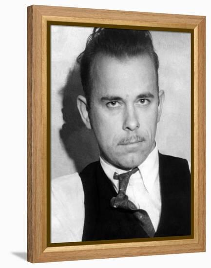 John Dillinger, Public Enemy No 1-null-Framed Stretched Canvas