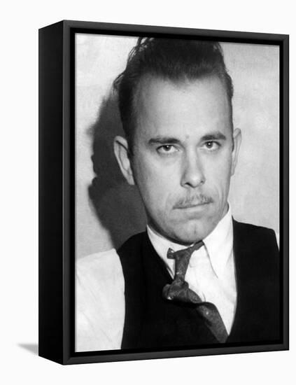 John Dillinger, Public Enemy No 1-null-Framed Stretched Canvas