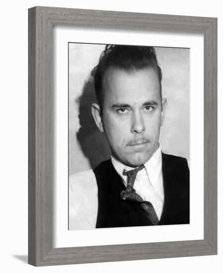 John Dillinger, Public Enemy No 1-null-Framed Photo