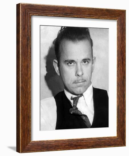 John Dillinger, Public Enemy No 1-null-Framed Photo