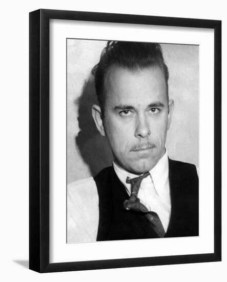 John Dillinger, Public Enemy No 1-null-Framed Photo