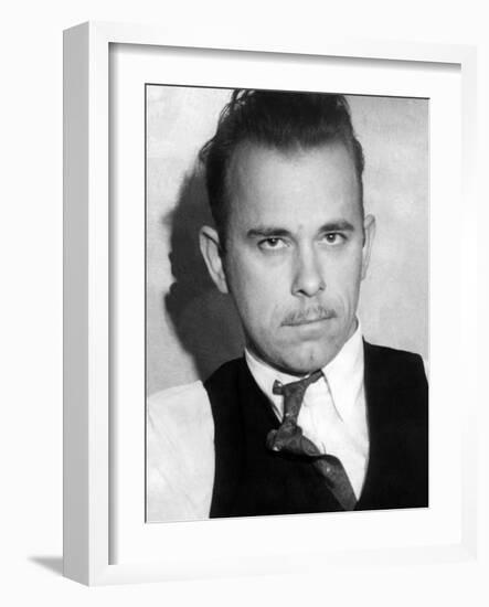 John Dillinger, Public Enemy No 1-null-Framed Photo