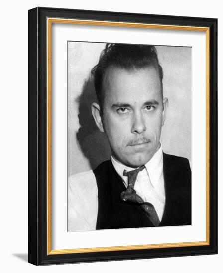 John Dillinger, Public Enemy No 1-null-Framed Photo