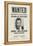 John Dillinger Wanted Poster-null-Framed Premier Image Canvas