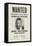 John Dillinger Wanted Poster-null-Framed Premier Image Canvas