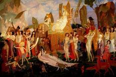 Yorinda and Yoringel in the Witch's Wood, 1910 (Oil on Canvas)-John Duncan-Framed Giclee Print
