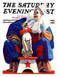 "Circus Clown and Pooch," Saturday Evening Post Cover, June 3, 1939-John E. Sheridan-Giclee Print