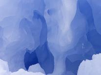 Eroded Blue Iceberg Floating at South Georgia Island-John Eastcott & Yva Momatiuk-Photographic Print