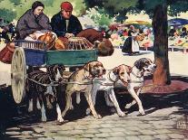 Ambuland Bloodhound, Illustration from 'Helpers Without Hands'-John Edwin Noble-Framed Premier Image Canvas