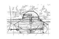 John Ericsson's Sketch for His Revolving Turret Ship 'Monitor, 1890-John Ericsson-Giclee Print