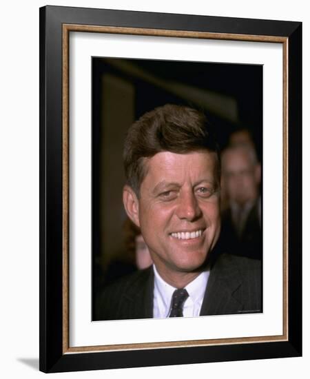 John F. Kennedy Attending the Democratic National Convention-Paul Schutzer-Framed Photographic Print