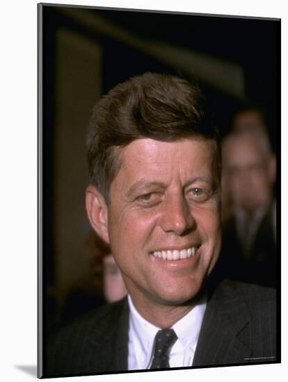 John F. Kennedy Attending the Democratic National Convention-Paul Schutzer-Mounted Photographic Print