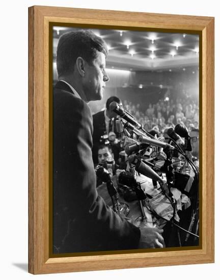 John F. Kennedy, Democratic Convention-Paul Schutzer-Framed Premier Image Canvas