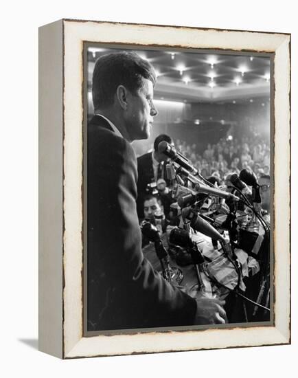 John F. Kennedy, Democratic Convention-Paul Schutzer-Framed Premier Image Canvas