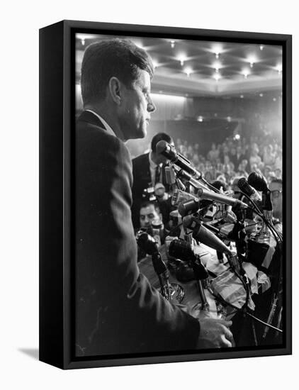 John F. Kennedy, Democratic Convention-Paul Schutzer-Framed Premier Image Canvas