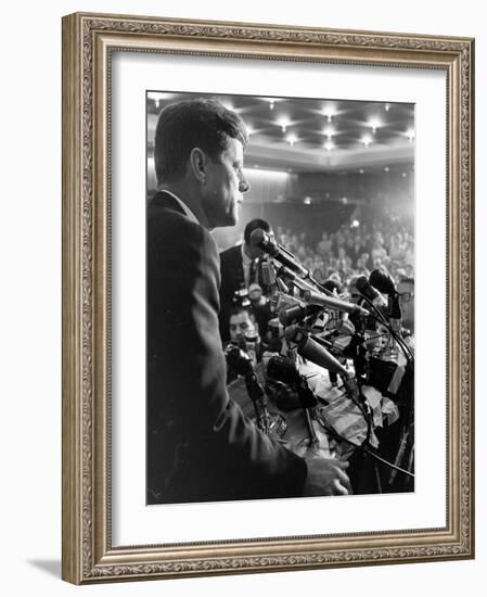 John F. Kennedy, Democratic Convention-Paul Schutzer-Framed Photographic Print