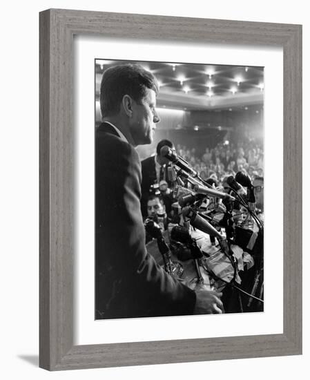 John F. Kennedy, Democratic Convention-Paul Schutzer-Framed Photographic Print