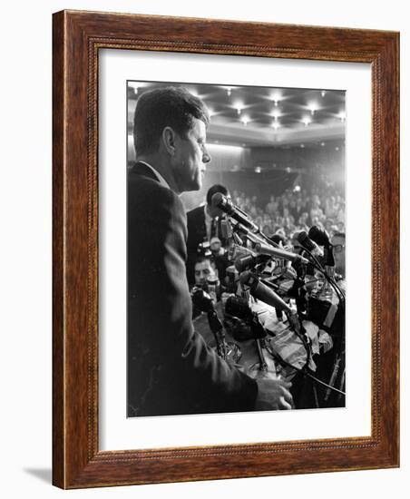 John F. Kennedy, Democratic Convention-Paul Schutzer-Framed Photographic Print