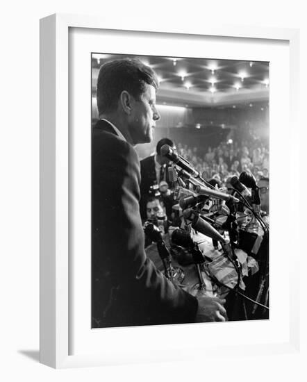 John F. Kennedy, Democratic Convention-Paul Schutzer-Framed Photographic Print