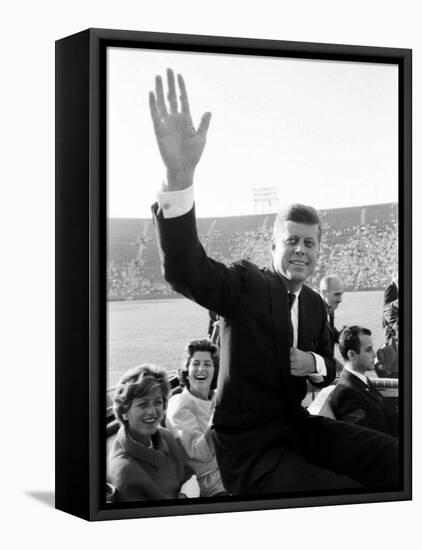 John F. Kennedy, Democratic Convention-Paul Schutzer-Framed Premier Image Canvas