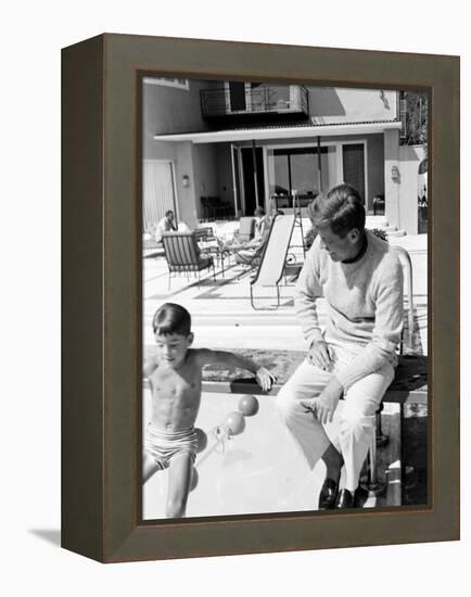 John F. Kennedy, Democratic Convention-Paul Schutzer-Framed Premier Image Canvas