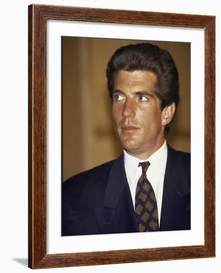 John F. Kennedy Jr-null-Framed Premium Photographic Print