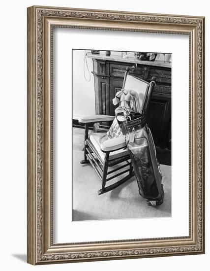 John F. Kennedy's Golf Bag-Bettmann-Framed Photographic Print