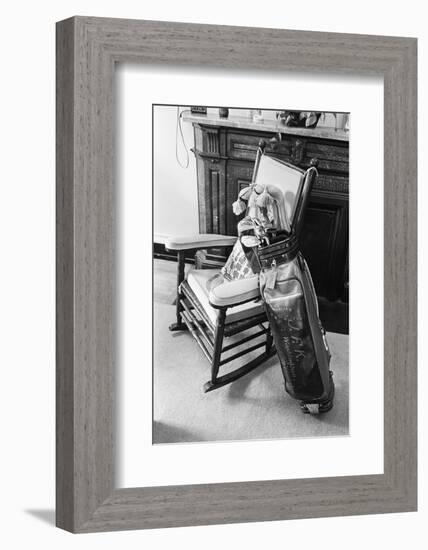 John F. Kennedy's Golf Bag-Bettmann-Framed Photographic Print