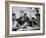 John F. Kennedy with Brother and Sisters Working on His Senate Campaign-Yale Joel-Framed Photographic Print