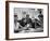 John F. Kennedy with Brother and Sisters Working on His Senate Campaign-Yale Joel-Framed Photographic Print