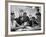 John F. Kennedy with Brother and Sisters Working on His Senate Campaign-Yale Joel-Framed Photographic Print