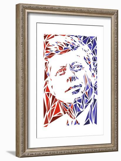 John F Kennedy-Cristian Mielu-Framed Premium Giclee Print