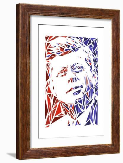 John F Kennedy-Cristian Mielu-Framed Premium Giclee Print