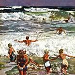 "Surf Swimming," August 14, 1948-John Falter-Giclee Print