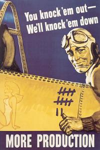 You Knock'em Out We'll Knock'em Down by John Falter