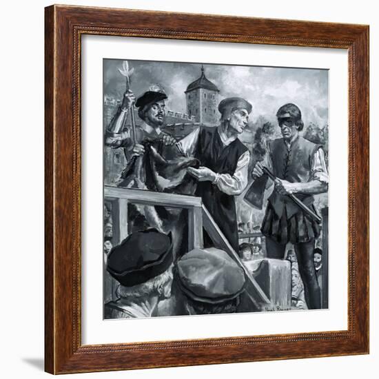 John Fisher, Bishop of Rochester, Beheaded in 1535-Paul Rainer-Framed Giclee Print