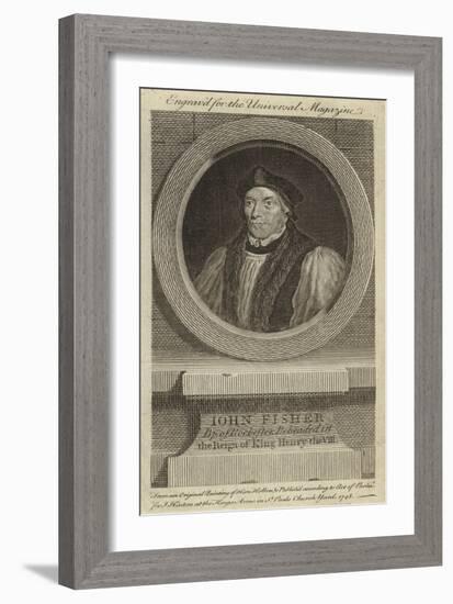 John Fisher, Bishop of Rochester, Beheaded in the Reign of King Henry VIII-Hans Holbein the Younger-Framed Giclee Print