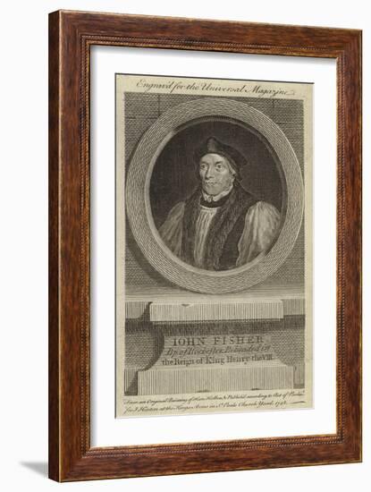 John Fisher, Bishop of Rochester, Beheaded in the Reign of King Henry VIII-Hans Holbein the Younger-Framed Giclee Print