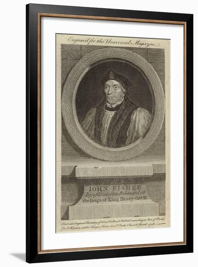 John Fisher, Bishop of Rochester, Beheaded in the Reign of King Henry VIII-Hans Holbein the Younger-Framed Giclee Print