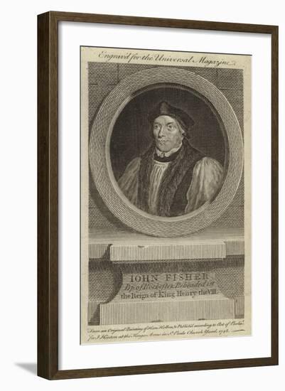 John Fisher, Bishop of Rochester, Beheaded in the Reign of King Henry VIII-Hans Holbein the Younger-Framed Giclee Print