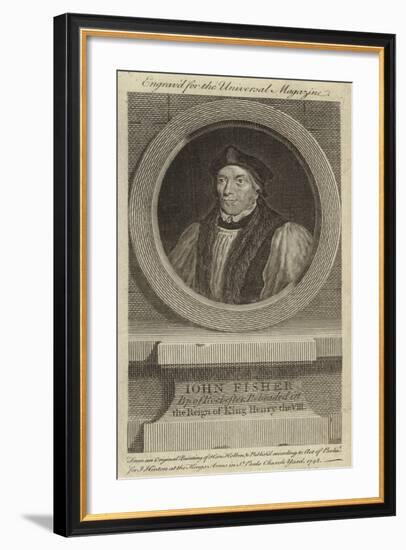 John Fisher, Bishop of Rochester, Beheaded in the Reign of King Henry VIII-Hans Holbein the Younger-Framed Giclee Print