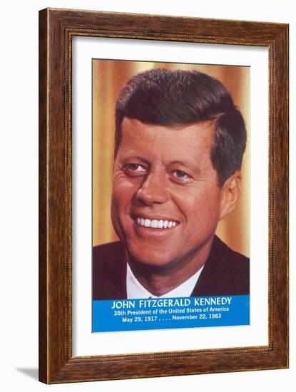 John Fitzgerald Kennedy-null-Framed Art Print