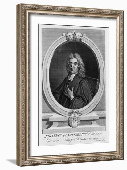 John Flamsteed, Astronomer, 1712-George Vertue-Framed Giclee Print