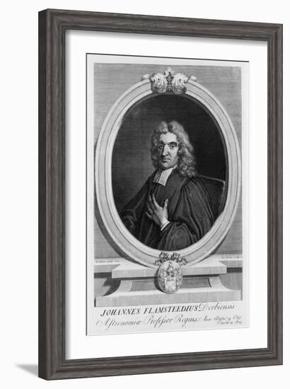 John Flamsteed, Astronomer, 1712-George Vertue-Framed Giclee Print