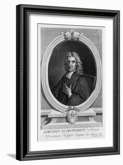 John Flamsteed, Astronomer, 1712-George Vertue-Framed Giclee Print