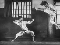 Japanese Karate Students Demonstrating Fighting-John Florea-Photographic Print